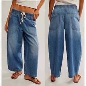 Free People Blue Ankle & Cropped Jeans